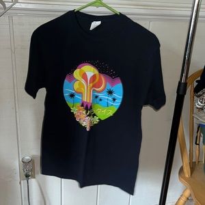 Fruit of the Loom Black Erupting Volcanoes Shirt